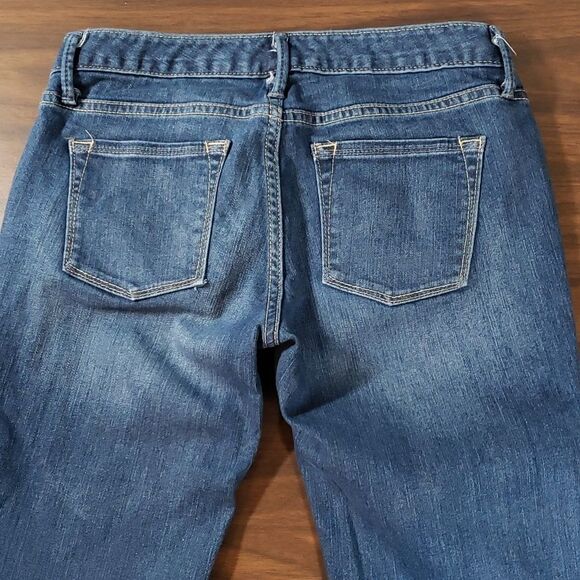 Banana‎ Republic Folded Cuffs w/Logo Tape Capri Denim Jeans 26/2 - Picture 3 of 9